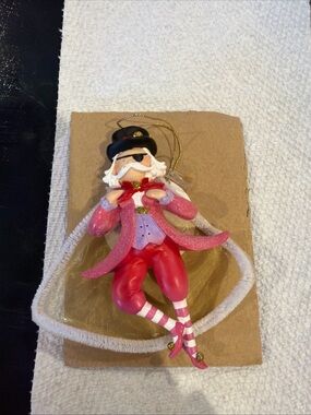Festive Pink Nutcracker Ornament by Kurt Adler